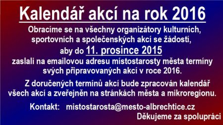 Seznam akcí 2016