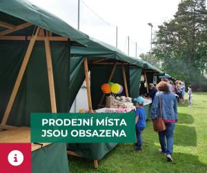 Prodejní místa na Den dětí a Letní slavnosti jsou již obsazena